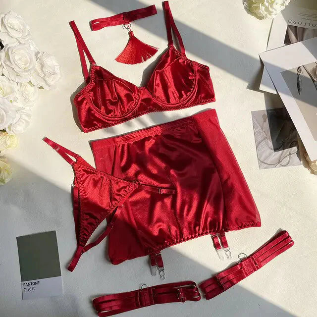 Ensemble de Lingerie Sissy Sans Couture