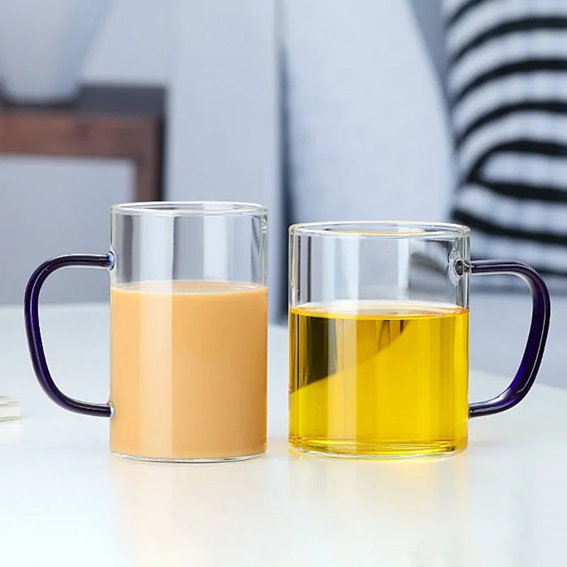 Taza de Vidrio Transparente Elegante para Cualquier Bebida