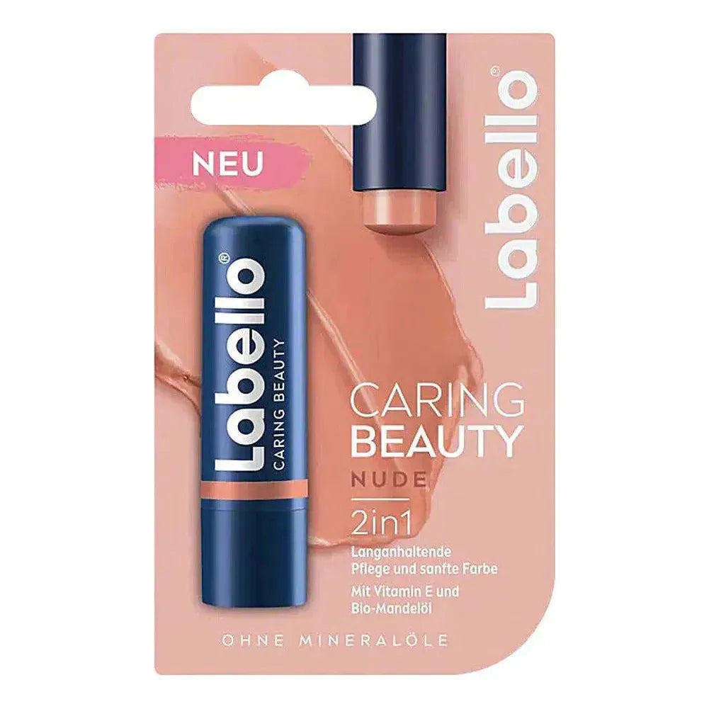 Baume à lèvres Labello Caring Beauty Nude 2 en 1 4,8 g