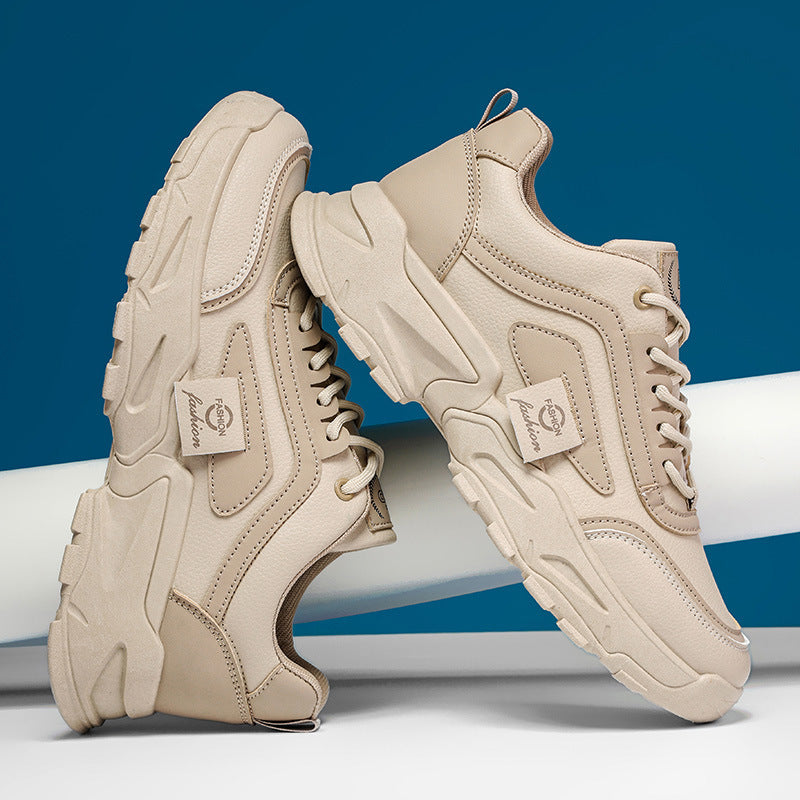Men's Versatile Thick Sole Sneakers for Outdoor Leisure
