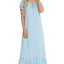 Lace Detail Short Sleeve Lounge Dress - Korvel