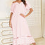 Lace Detail Short Sleeve Lounge Dress - Korvel
