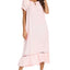 Lace Detail Short Sleeve Lounge Dress - Korvel