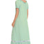 Lace Detail Short Sleeve Lounge Dress - Korvel