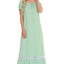 Lace Detail Short Sleeve Lounge Dress - Korvel
