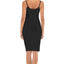 Lace Detail V-Neck Spaghetti Strap Lounge Dress - Korvel