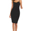 Lace Detail V-Neck Spaghetti Strap Lounge Dress - Korvel