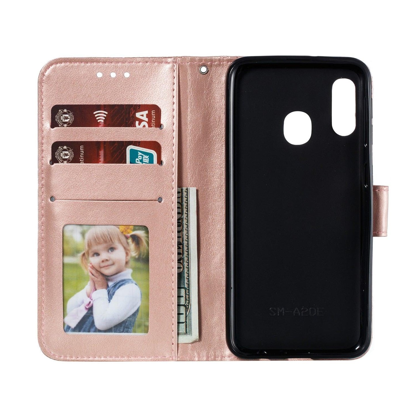 Étui portefeuille en cuir à fleurs en dentelle pour la série Xiaomi Redmi