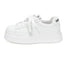 Lace Up Contrast Round Toe Platform Sneakers
