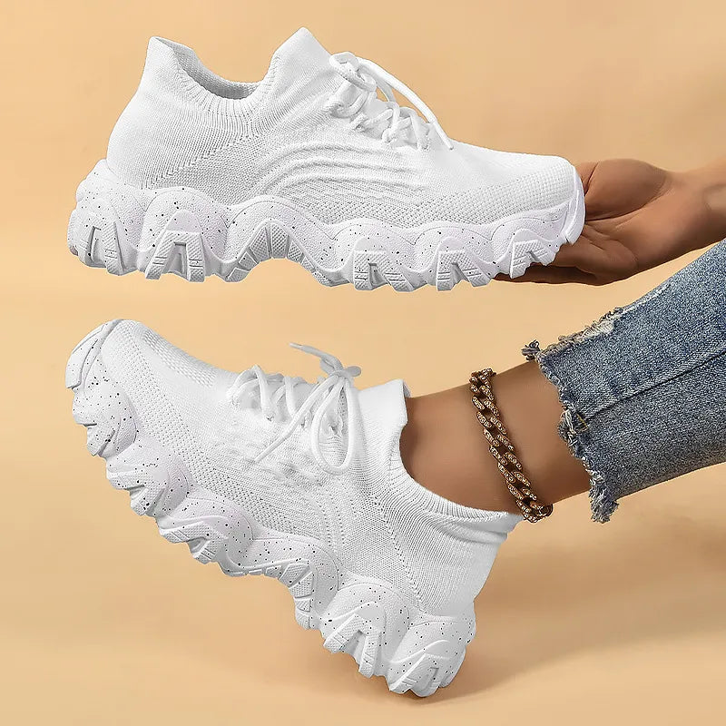 Zapatillas deportivas transpirables con cordones