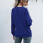 Sweatshirt à col rond à lacets à manches longues