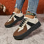 Lace Up Round Toe Contrast Sneakers - Korvel