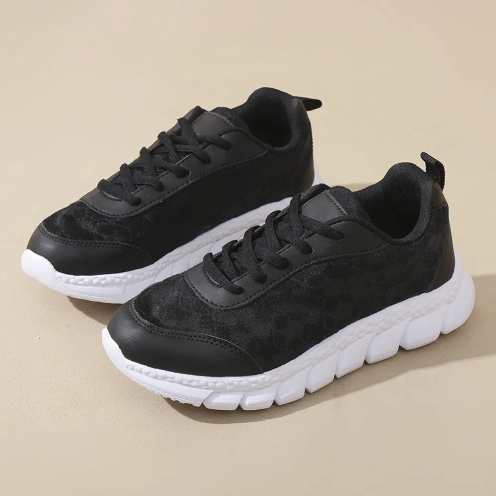 Lace Up Round Toe Star Mesh Athletic - Korvel
