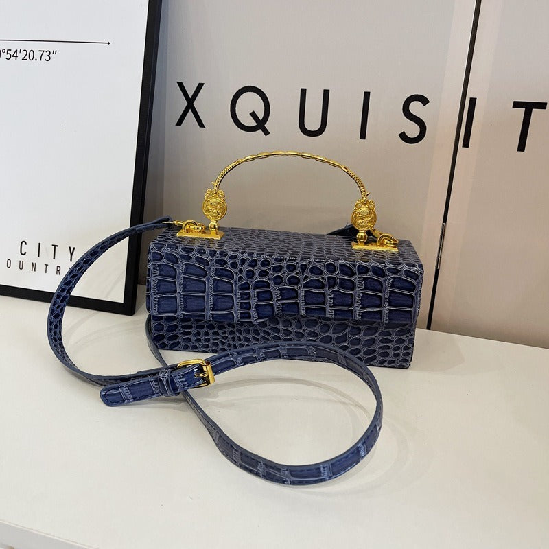 Lacquer leather portable mailman bag versatile shoulder bag - Korvel