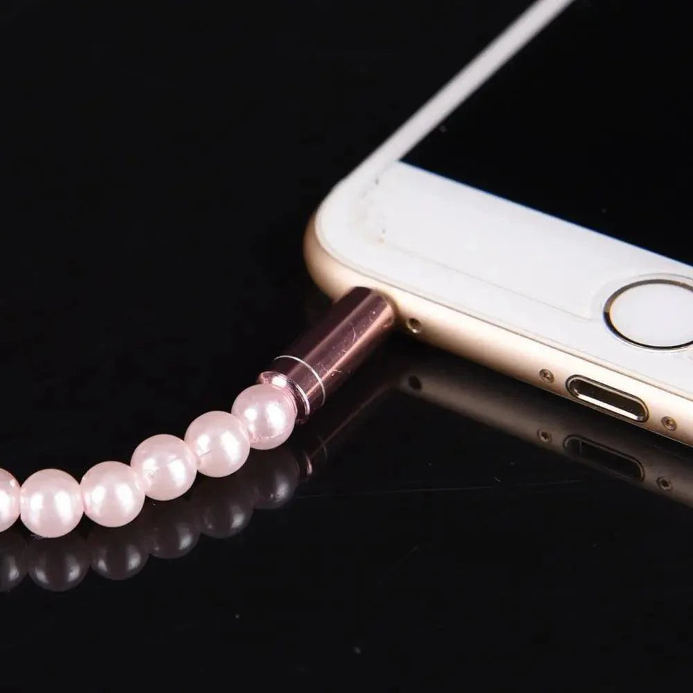 Luxury Pearl Necklace In-Ear Headphones