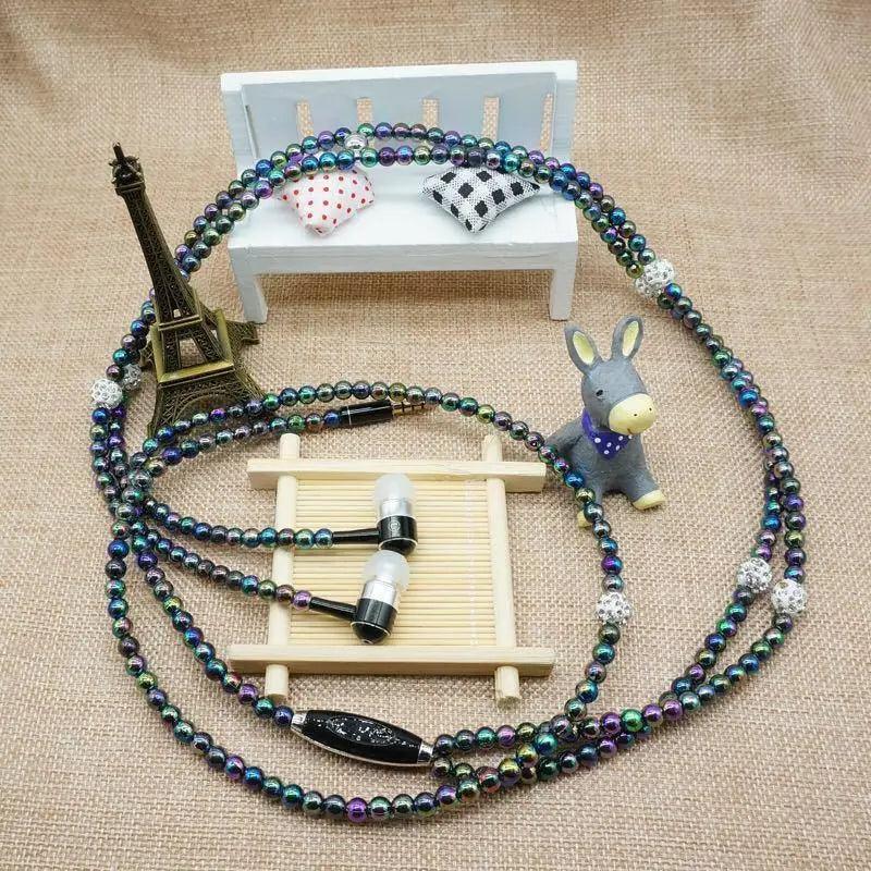Luxury Pearl Necklace In-Ear Headphones