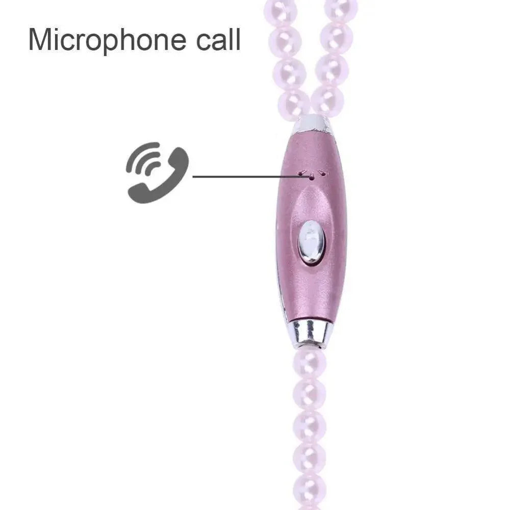 Luxury Pearl Necklace In-Ear Headphones
