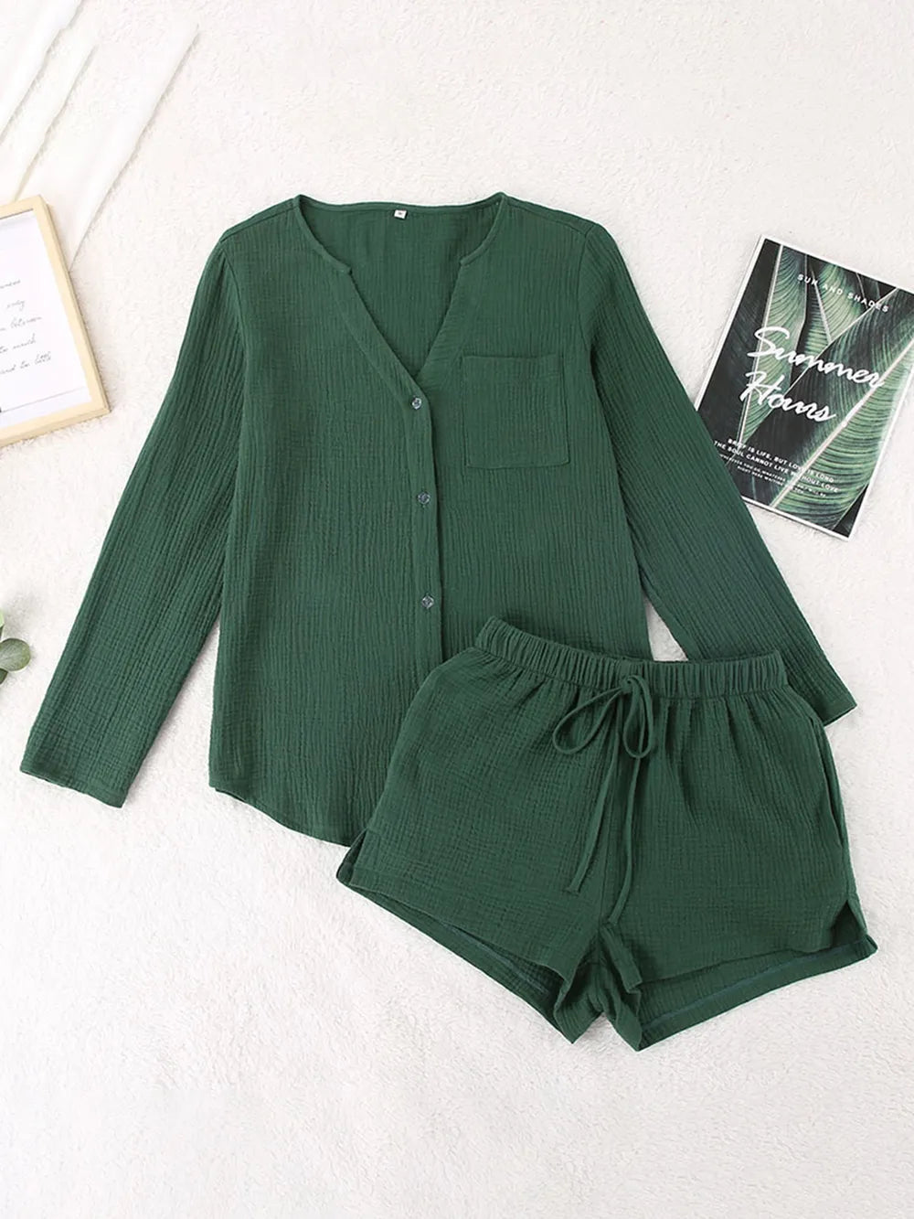 Ladies' Pure Cotton Gauze Summer Pajamas