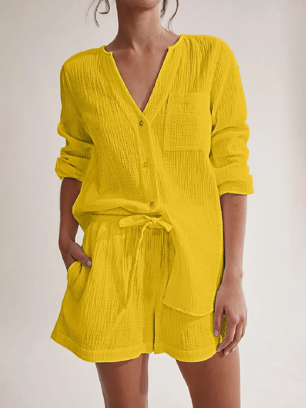 Ladies' Pure Cotton Gauze Summer Pajamas