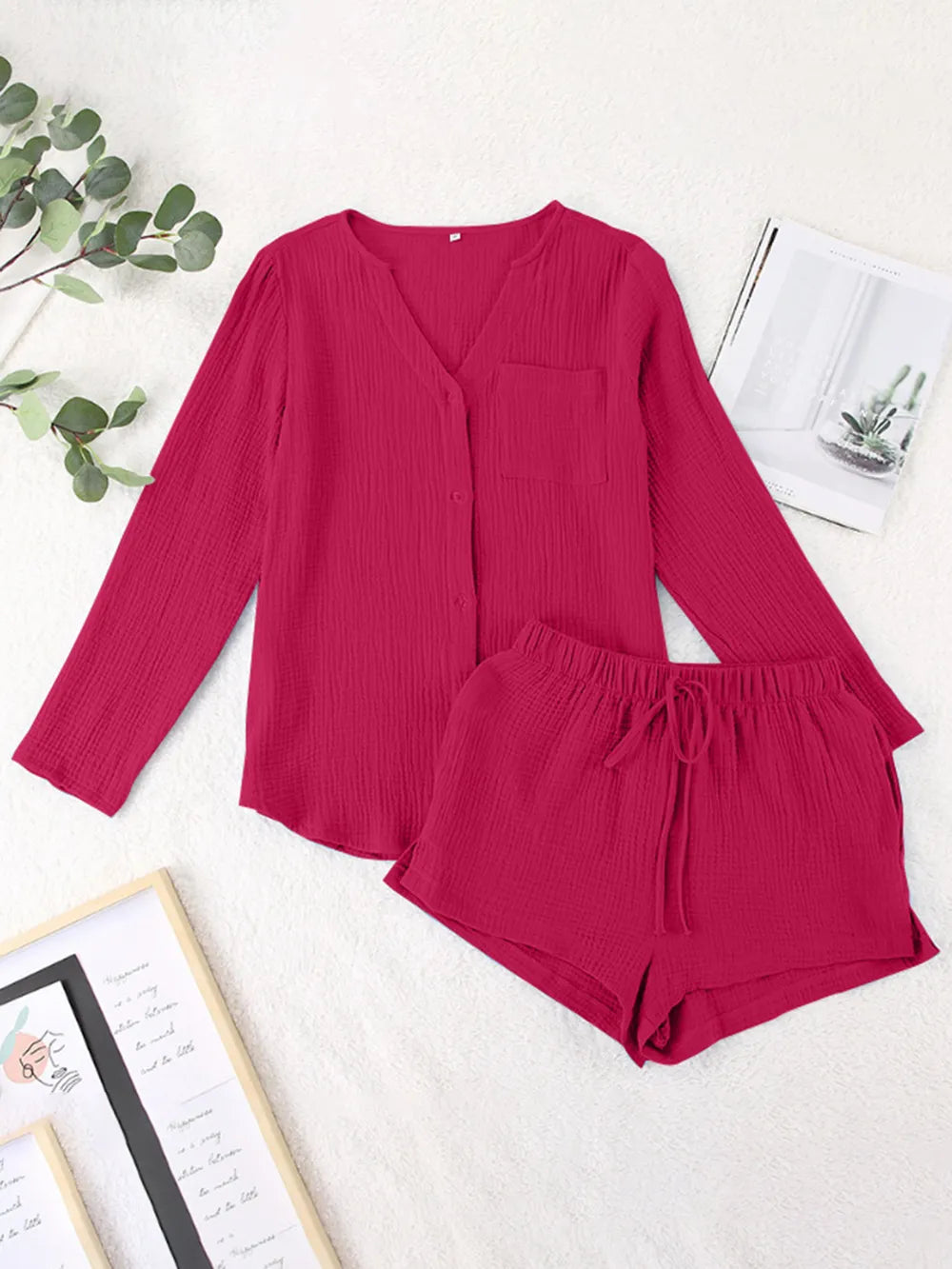 Ladies' Pure Cotton Gauze Summer Pajamas