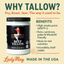 22oz Premium Grass-Fed Beef Tallow | Restaurant-Grade Cooking Fat