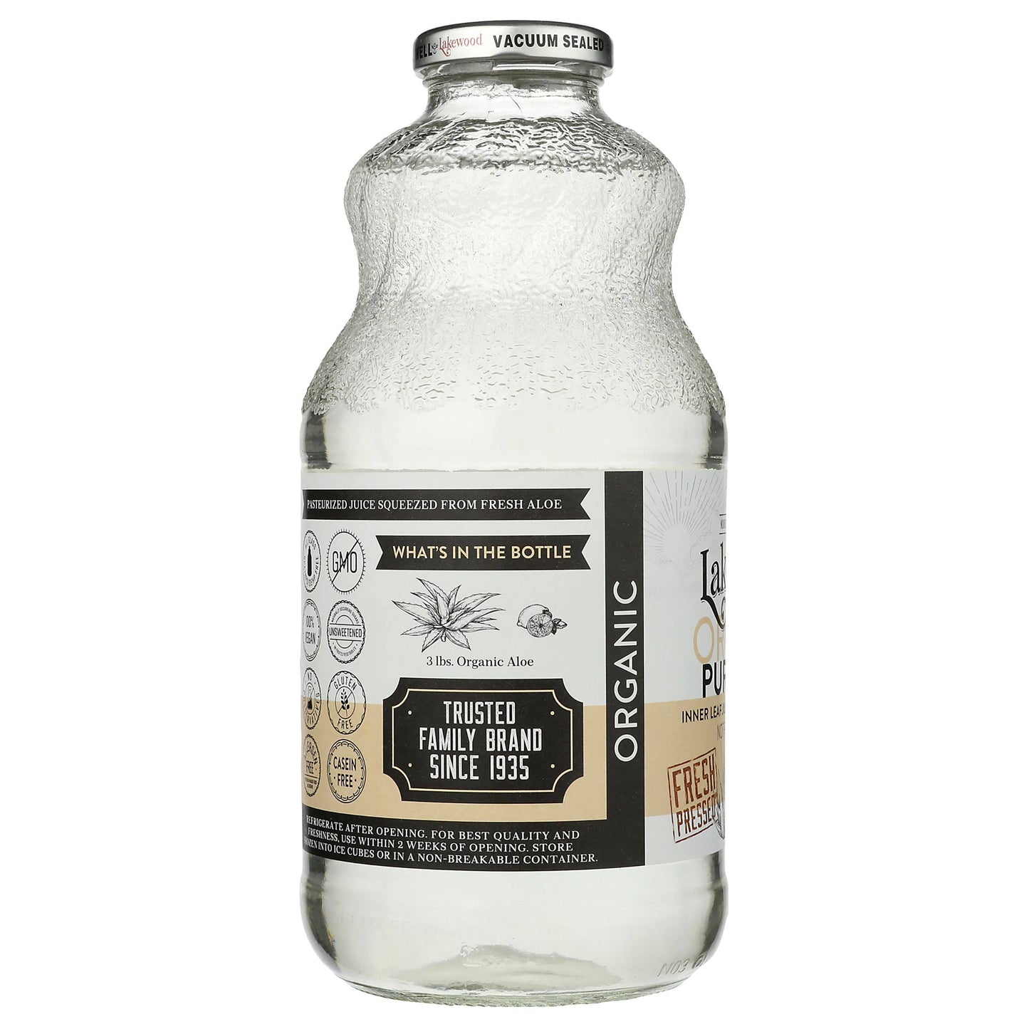 Jus d'Aloe Vera Bio Premium au Citron