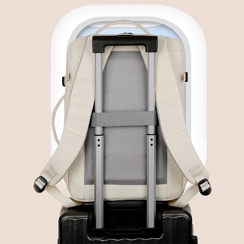 Large Capacity Backpack For Women Men Multiple Pockets And Zippers Versatile Computer Bags Business Travel Backpack - Korvel