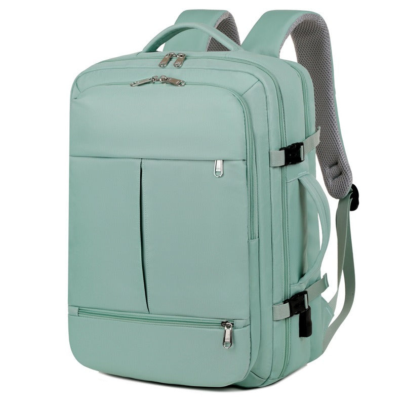 Large Capacity Backpack For Women Men Multiple Pockets And Zippers Versatile Computer Bags Business Travel Backpack - Korvel