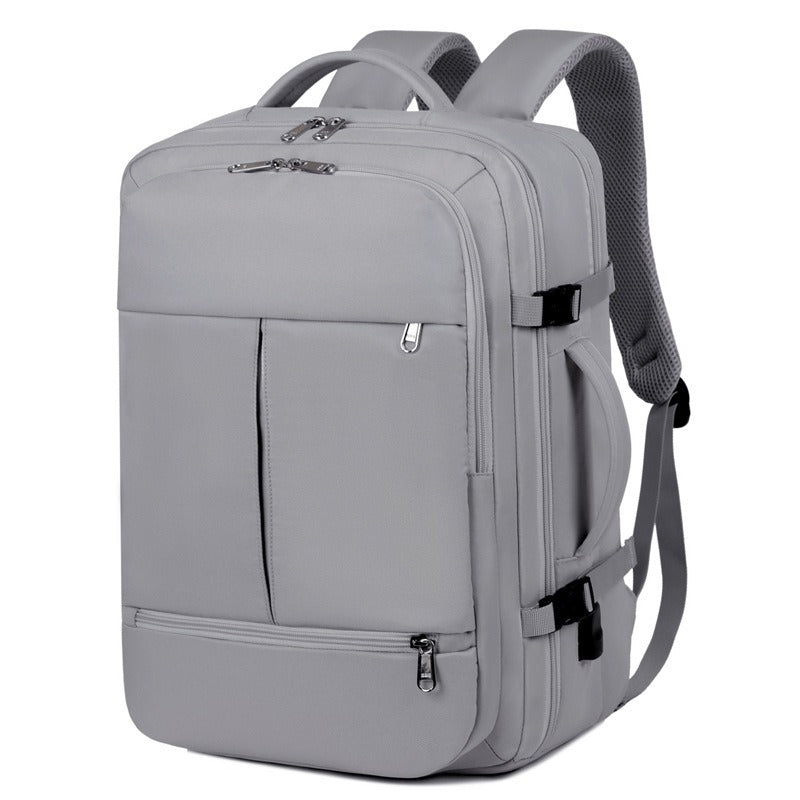 Large Capacity Backpack For Women Men Multiple Pockets And Zippers Versatile Computer Bags Business Travel Backpack - Korvel