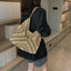 Large capacity woven bag, women's new fashionable single shoulder grass woven bag - Korvel