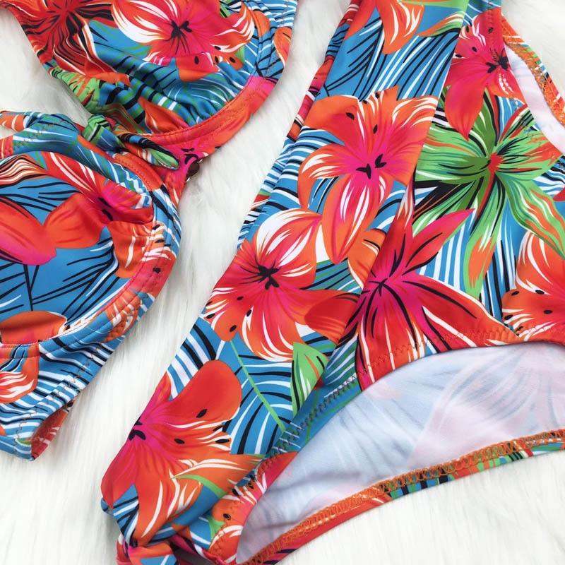 Conjunto de Bikini de Cintura Alta Premium para Mujeres
