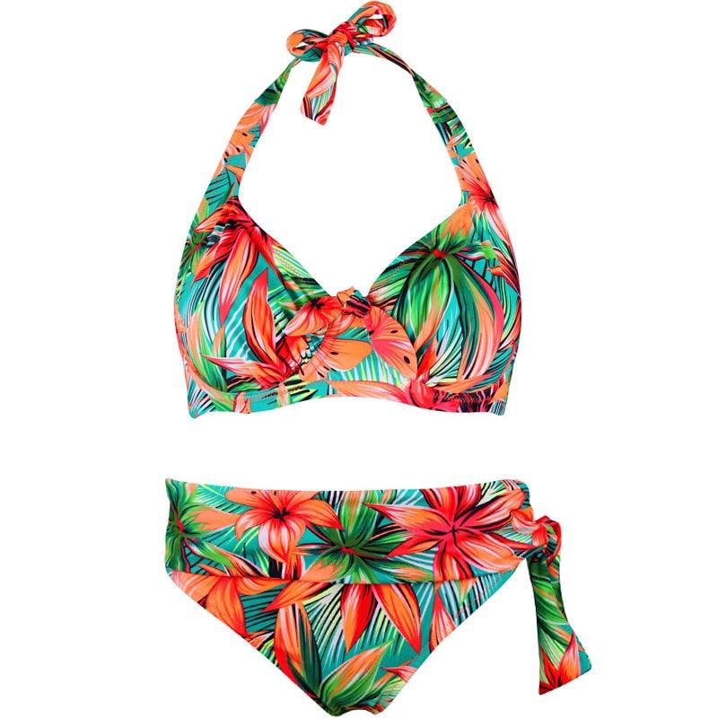 Conjunto de Bikini de Cintura Alta Premium para Mujeres