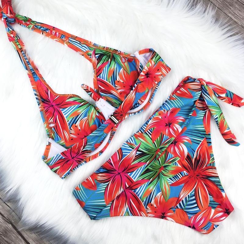 Conjunto de Bikini de Cintura Alta Premium para Mujeres