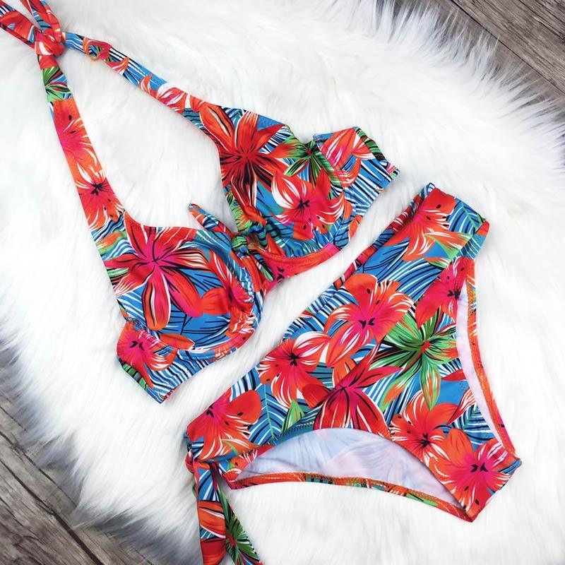 Conjunto de Bikini de Cintura Alta Premium para Mujeres