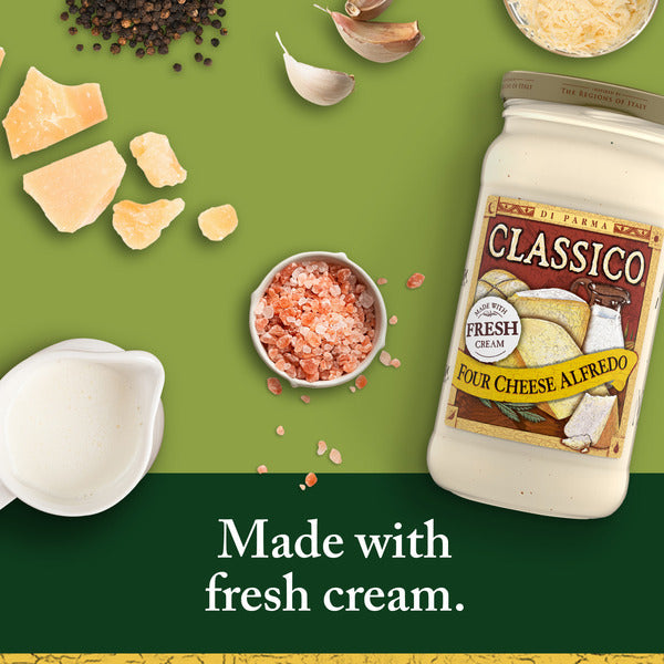 Salsa Alfredo de Cuatro Quesos Classico
