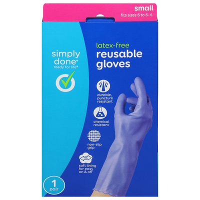 Gants de ménage petits sans latex Simply Done