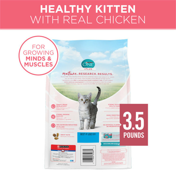 Purina ONE Nourriture Sèche Naturelle Haute Protéine pour Chatons