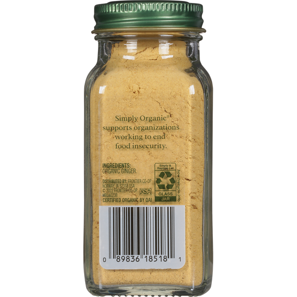 Simply Organic Ginger - Premium Culinary Spice