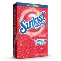 Sunkist Strawberry Drink Sticks - Low Calorie Refreshment