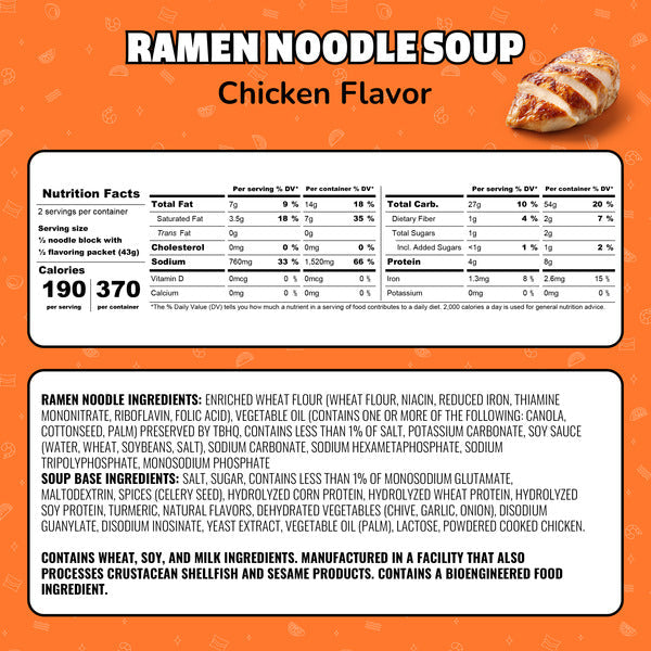 Maruchan Souper Ramen Noodle Soup - Chicken Flavor