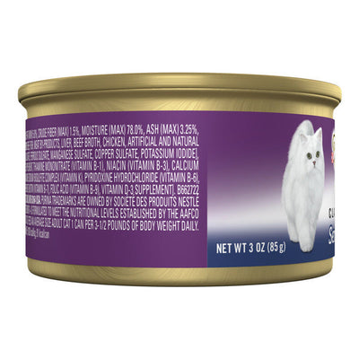 Purina Fancy Feast Alta Proteína Pate Húmeda para Gatos Mayores, Fiesta de Res 7+