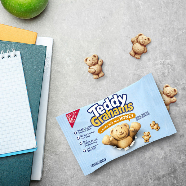 TEDDY GRAHAMS Honey Graham Snacks - 10 oz Kids Snack Packs