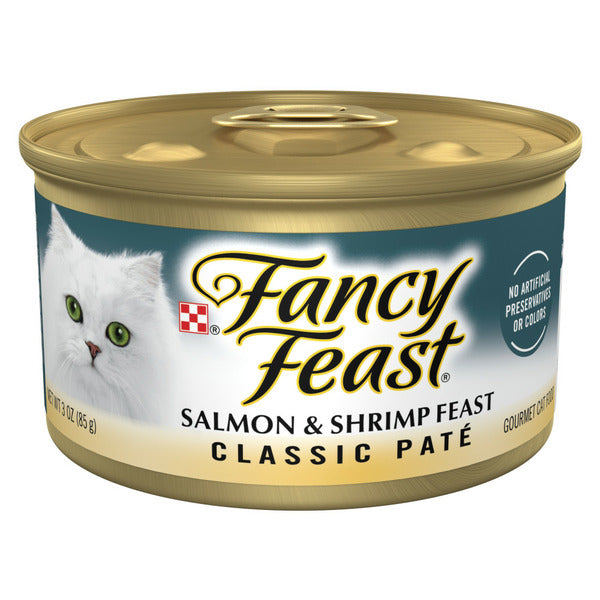 Purina Fancy Feast Salmon & Shrimp Grain Free Wet Cat Food Pate