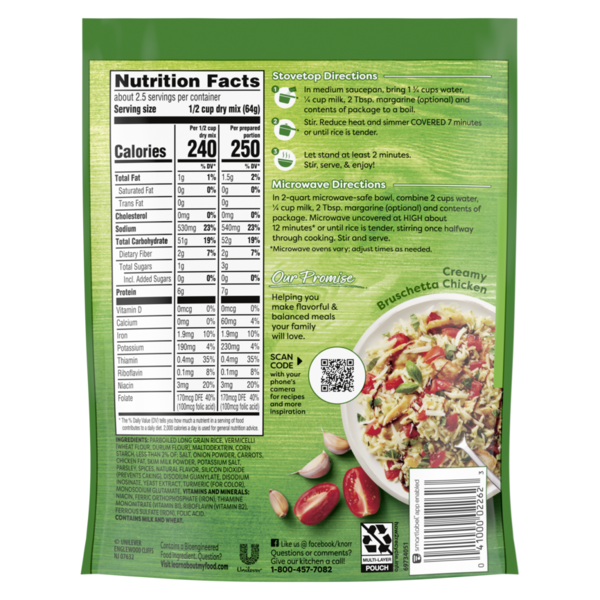 Knorr Rice Sides Creamy Chicken Rice & Vermicelli Blend