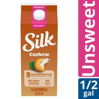 Lait de Cajou Non Sucré Silk - Sans Produits Laitiers et Sans Gluten