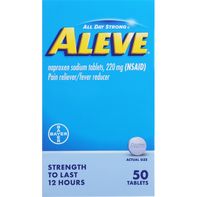 Aleve Soulagement de la douleur/Réducteur de fièvre, 220 mg, Comprimés