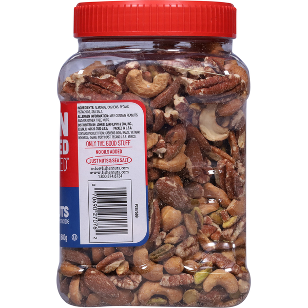 Fisher Deluxe Mixed Nuts with Sea Salt - Oven Roasted