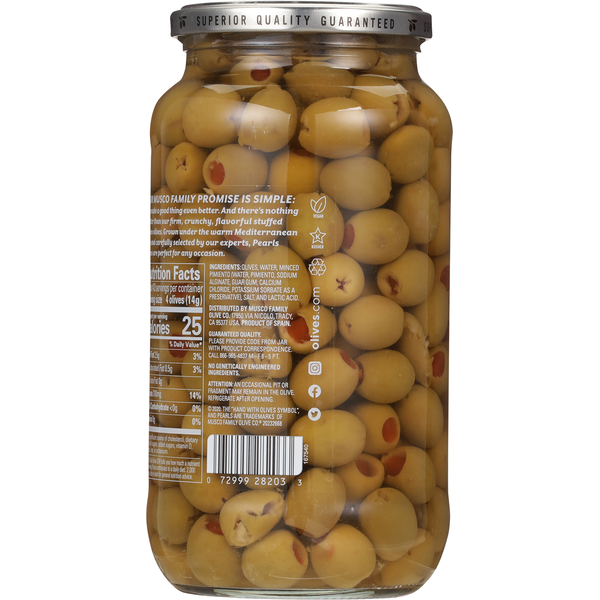 Aceitunas Manzanilla Rellenas de Pimiento Pearls