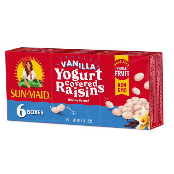 Pasas Cubiertas de Yogur de Vainilla Sun-Maid