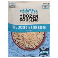 Une douzaine de cousins riz cuisiné dans du bouillon d'os